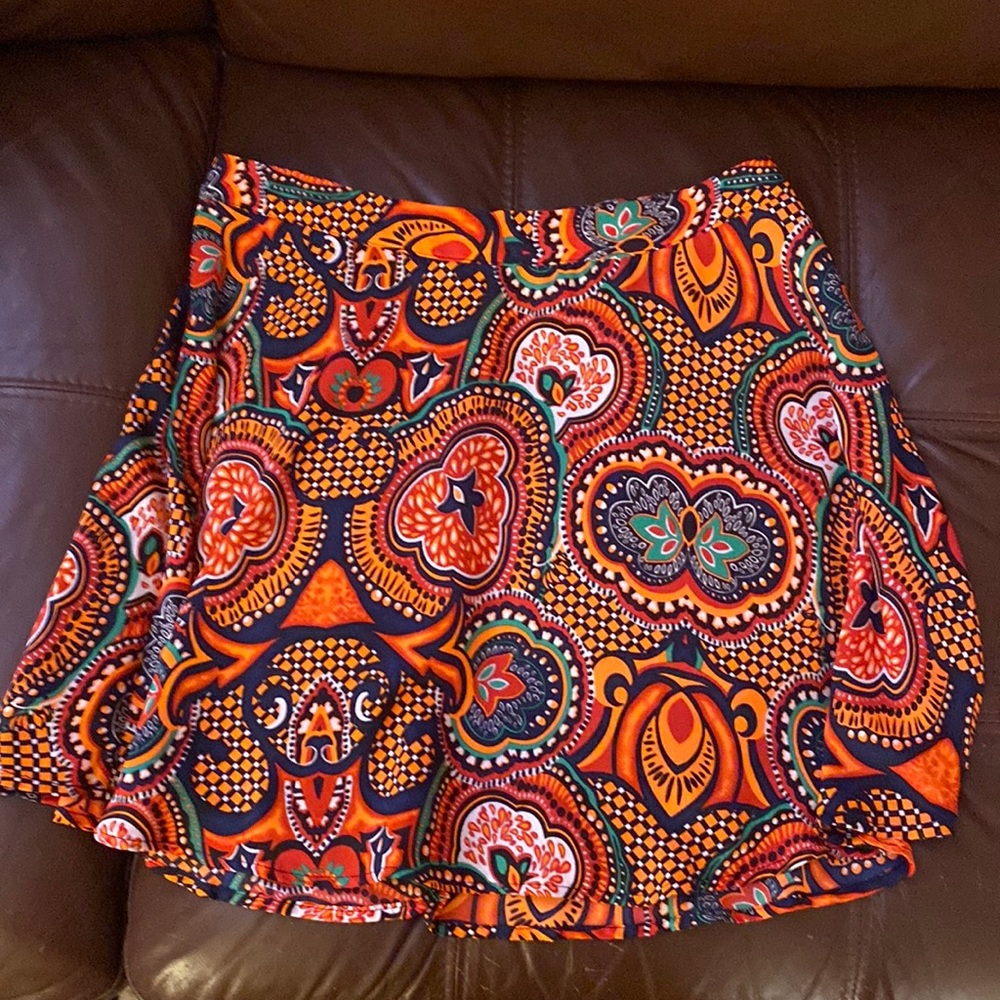 Brightly colored A-line skirt BONUS W/ PURCHASE!